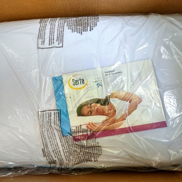 New In Box Serta Soothing Cool Gel Memory Foam Pillow Queen - Picture 6 of 11